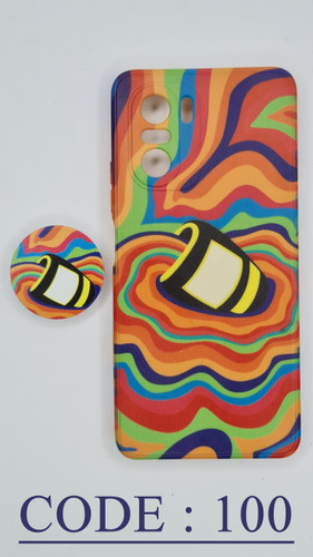 گارد طرح دار به همراه پاپ سوکت مناسب گوشی شیائومی POCO F3 PRO