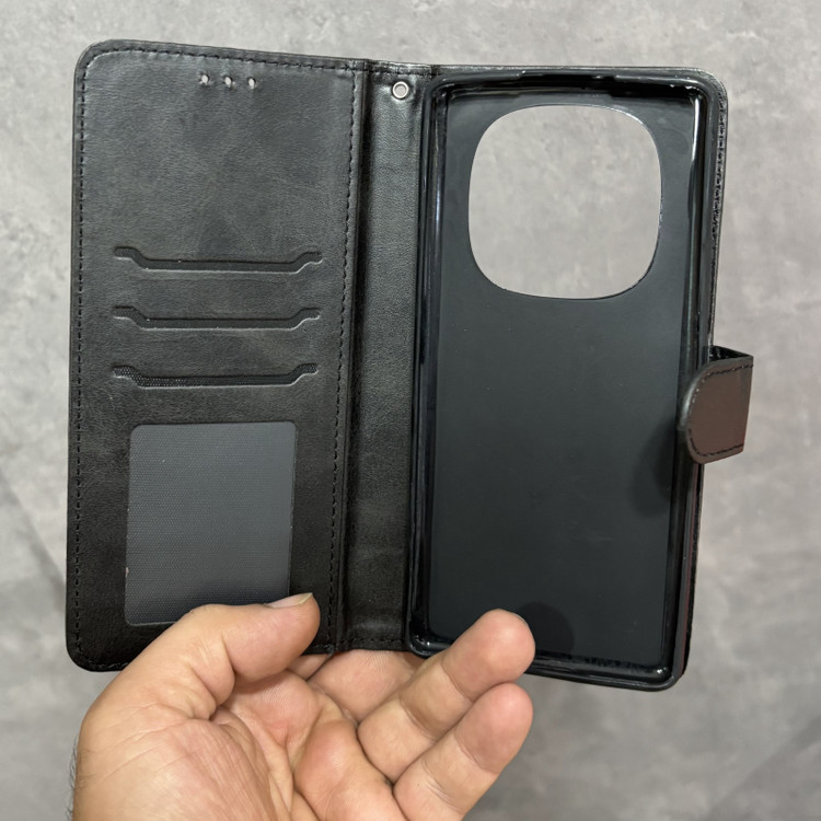 کیف کلاسوری چرمی مناسب برای گوشی شیایومی NOTE 14PRO 4G